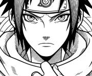 Coloriage Sasuke protagoniste d'anime