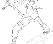 Coloriage Sasuke se transforme