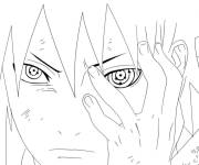 Coloriage Sasuke Sharingan