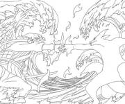 Coloriage Sc&egrave;ne de combat l&eacute;gendaire de Sasuke