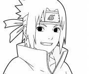 Coloriage Uchiha Sasuke stylis&eacute;