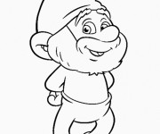 Coloriage Grand Schtroumpf