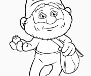 Coloriage Le grand Schtroumpf gratuit &agrave; colorier