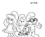Coloriage Personnages des Schtroumpfs film