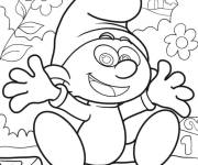 Coloriage Petit Schtroumpf Angelo