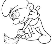 Coloriage Schtroumpf bleu