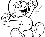 Coloriage Schtroumpf content
