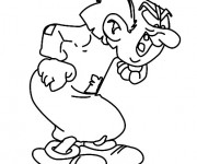 Coloriage Schtroumpf gargamel