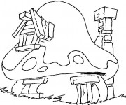 Coloriage Schtroumpf le vilage perdu en ligne