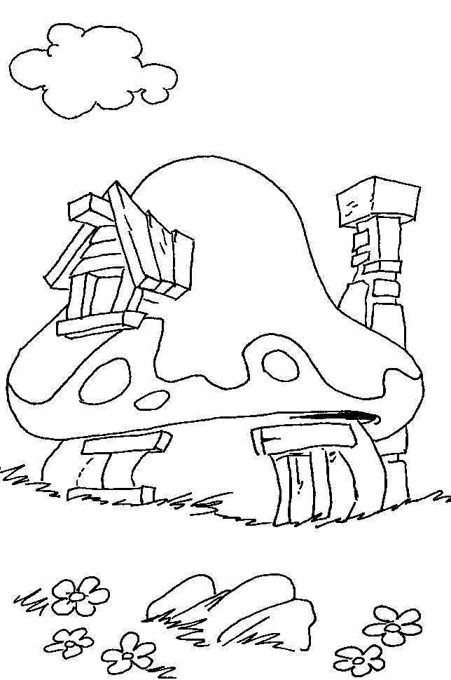 Coloriage Schtroumpf le vilage perdu en ligne dessin gratuit à imprimer