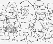 Coloriage Schtroumpf personnages