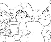 Coloriage Schtroumpf personnages de la nouvelle g&eacute;n&eacute;ration