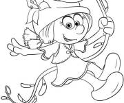 Coloriage Schtroumpfette en toute beaut&eacute;