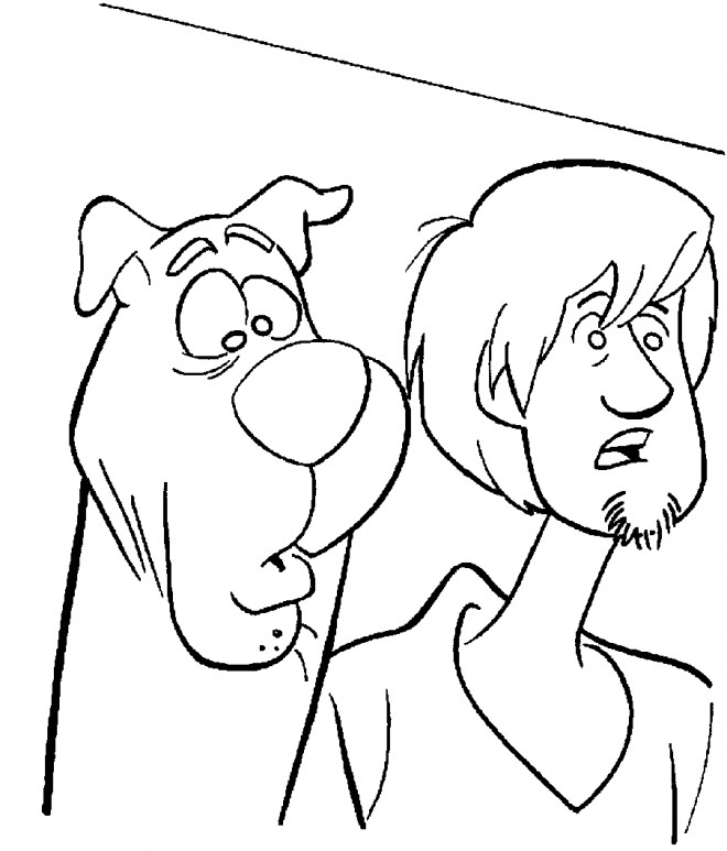 Coloriage et dessins gratuits Dessin Scooby doo à imprimer