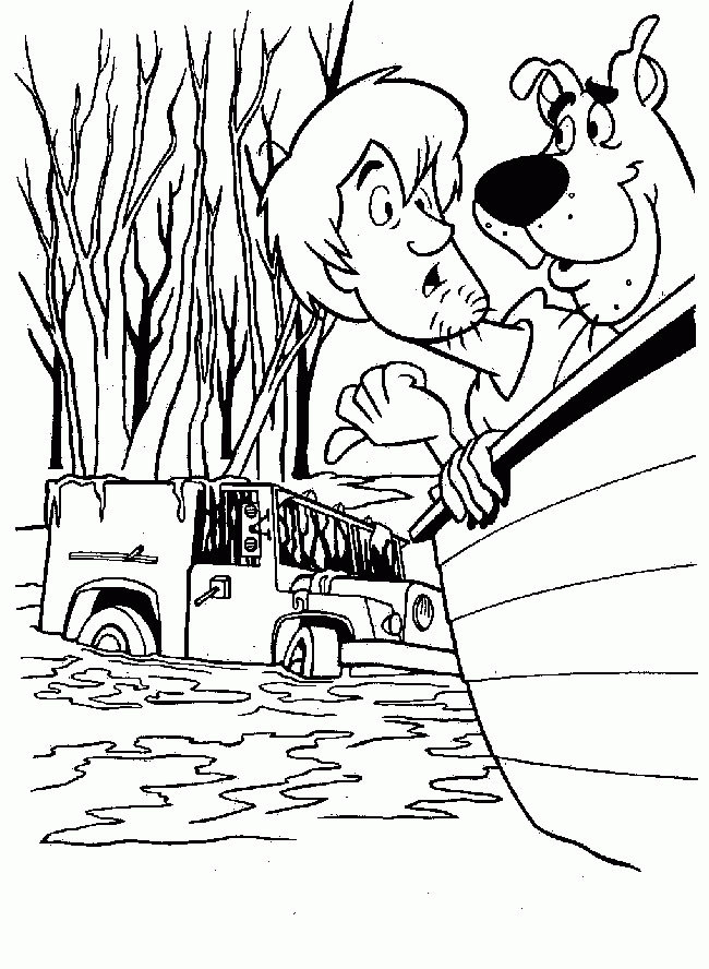 Coloriage et dessins gratuits Dessin Scooby doo en couleur à imprimer