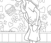 Coloriage Hirsute, l'ami de Scooby Doo