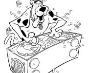 Coloriage Le DJ Scoubidou
