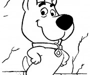 Coloriage et dessins gratuit Le petit Scooby doo à imprimer