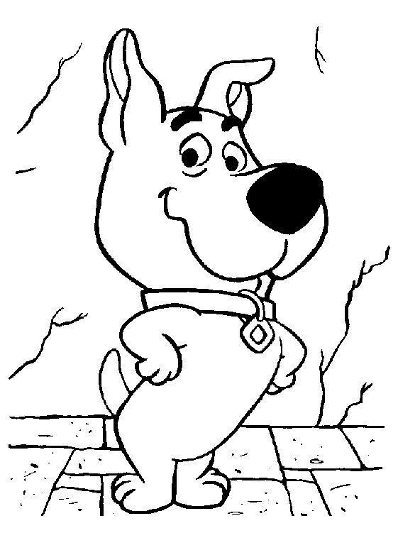 Coloriage et dessins gratuits Le petit Scooby doo à imprimer