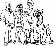 Coloriage Les amis de Scooby Doo