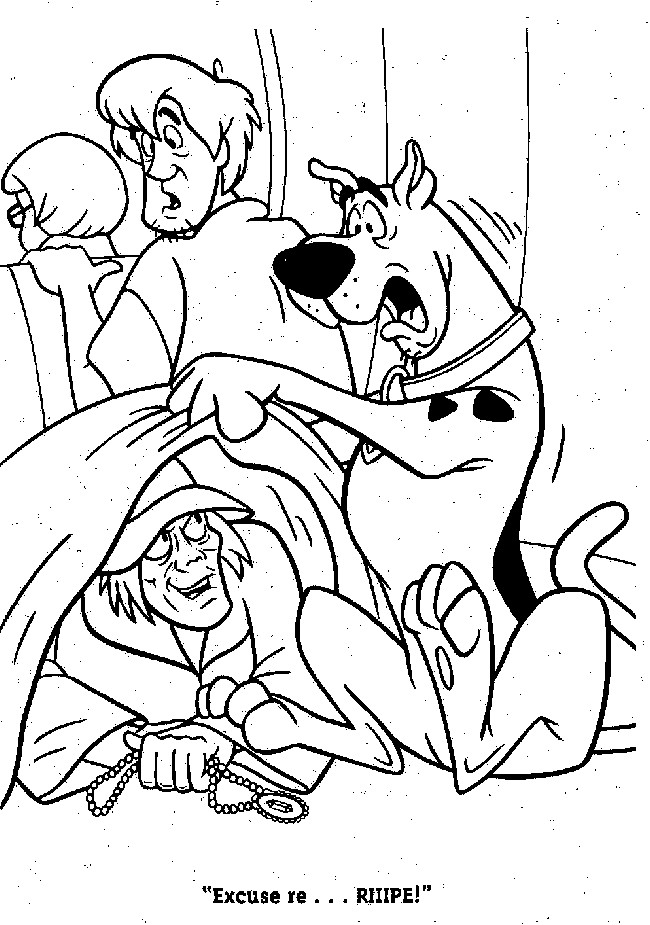 Coloriage et dessins gratuits Magique Scooby doo à imprimer