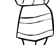 Coloriage Portrait de Daphne