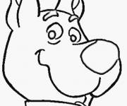 Coloriage Portrait Le petit Scooby doo