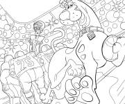 Coloriage Sc&egrave;ne Film Scooby Doo