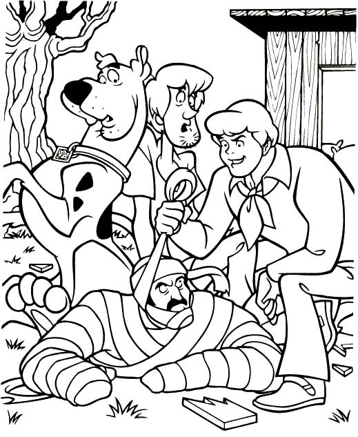 Coloriage et dessins gratuits Scooby doo à imprimer en ligne à imprimer