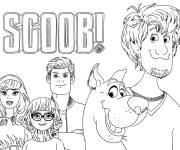 Coloriage Scooby Doo avec ses amis