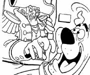 Coloriage Scooby doo contre le fant&ocirc;me pirate