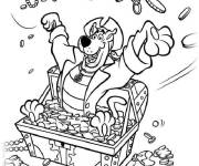 Coloriage Scooby Doo et le tr&eacute;sor