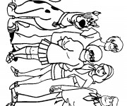 Coloriage Scooby doo et ses amis  dessin anim&eacute;