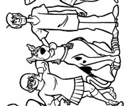 Coloriage Scooby doo gratuit &agrave; imprimer
