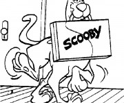Coloriage Scooby doo gratuit dessin animé