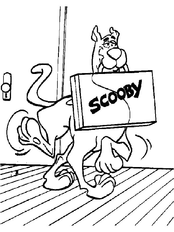 Coloriage et dessins gratuits Scooby doo gratuit dessin animé à imprimer