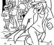 Coloriage et dessins gratuit Scooby doo le vilain à imprimer