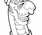 Coloriage Scooby doo masque d'Halloween