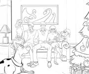 Coloriage Scooby Doo No&euml;l