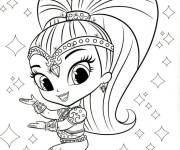 Coloriage Fille magique Shimmer