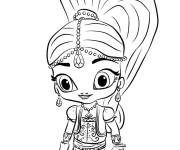 Coloriage Genie Shimmer en toute beaut&eacute;