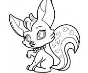 Coloriage L'adorable Purisa Kawaii de Shimmer et Shine