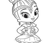 Coloriage La belle ballerine Shine