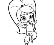 Coloriage Leah de Shimmer et Shine pour les petits