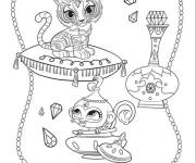 Coloriage Les animaux Nahala et Tala
