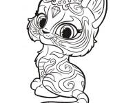 Coloriage Nahaal mignon animaux de compagnie de Shimmer