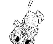 Coloriage Nala, le tigre de dessin anim&eacute; Shimmer et Shine