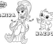 Coloriage Nazaboo, le Pet de Samira de Shimmer et Shine