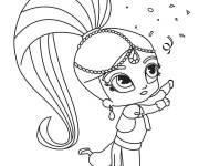 Coloriage Shimmer aime danser