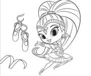 Coloriage Shimmer danseuse de ballet